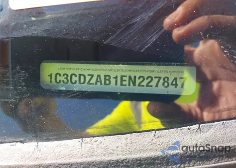 2014 Dodge Avenger Se из США, поврежденный, VIN 1C3CDZAB1EN227847